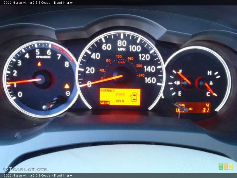 Blond Interior Gauges for the 2011 Nissan Altima 2.5 S Coupe #42874515
