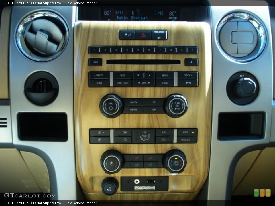 Pale Adobe Interior Controls for the 2011 Ford F150 Lariat SuperCrew #42874919