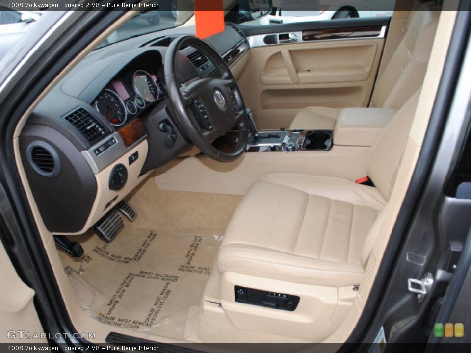 Pure Beige Interior Photo for the 2008 Volkswagen Touareg 2 V8 #42876579