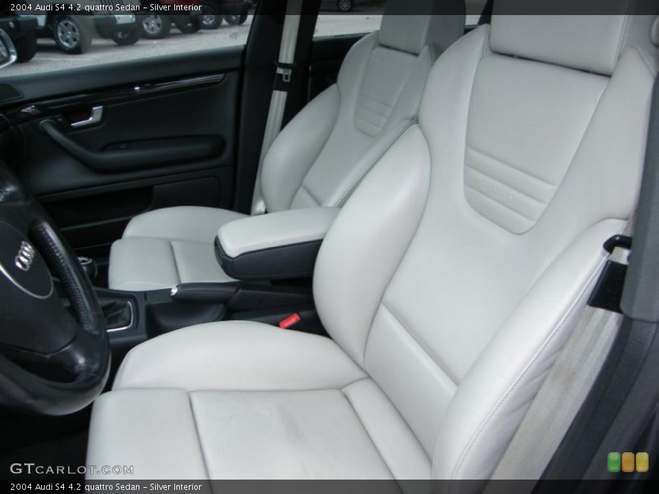 Silver Interior Photo for the 2004 Audi S4 4.2 quattro Sedan #42878523