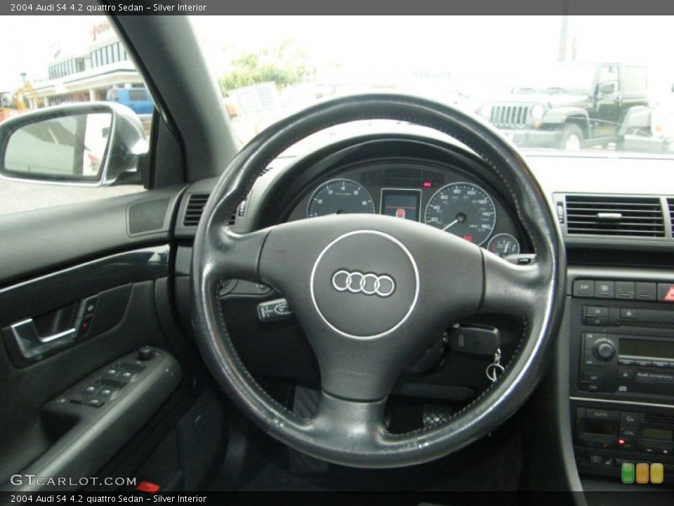 Silver Interior Steering Wheel for the 2004 Audi S4 4.2 quattro Sedan #42878582