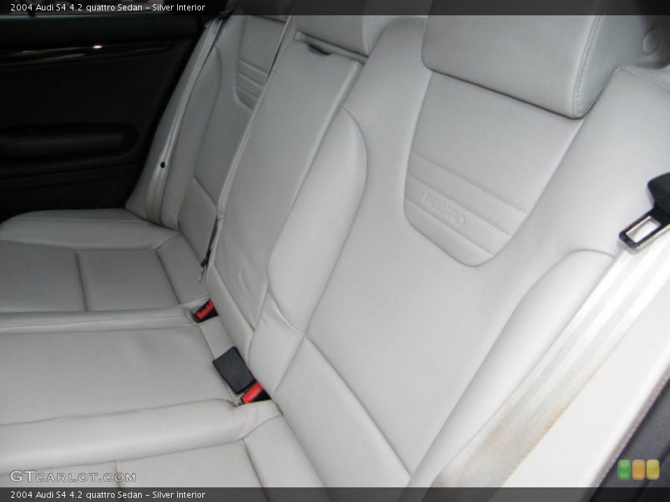 Silver Interior Photo for the 2004 Audi S4 4.2 quattro Sedan #42878628