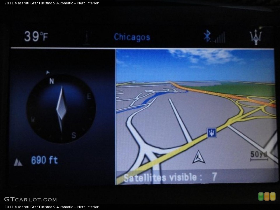 Nero Interior Navigation for the 2011 Maserati GranTurismo S Automatic #42879506