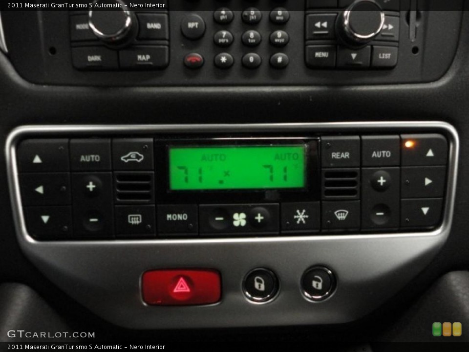 Nero Interior Controls for the 2011 Maserati GranTurismo S Automatic #42879521