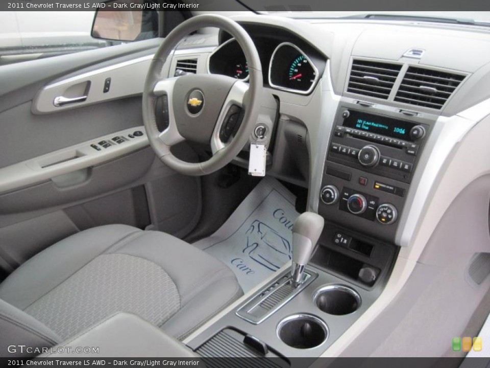 Dark Gray/Light Gray Interior Dashboard for the 2011 Chevrolet Traverse LS AWD #42886157
