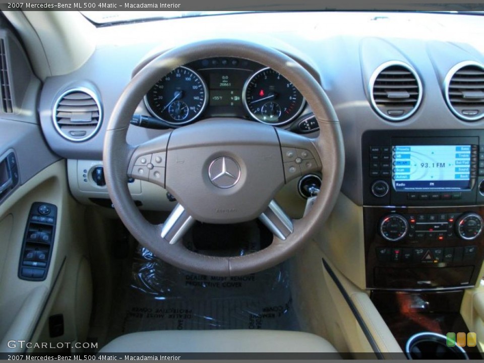 Macadamia Interior Steering Wheel for the 2007 Mercedes-Benz ML 500 4Matic #42897701