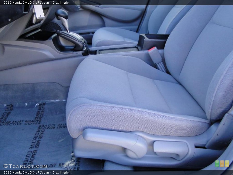 Gray Interior Photo for the 2010 Honda Civic DX-VP Sedan #42898189