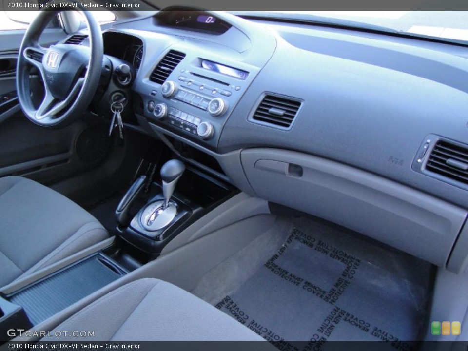 Gray Interior Dashboard for the 2010 Honda Civic DX-VP Sedan #42898369