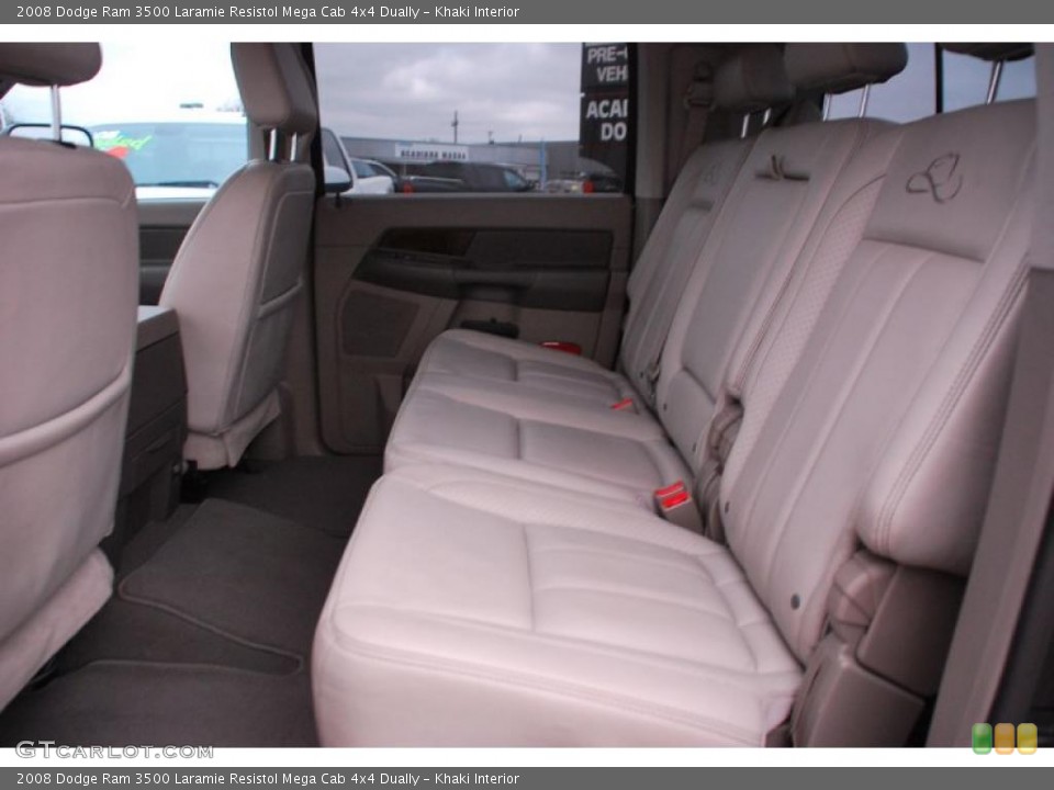 Khaki Interior Photo for the 2008 Dodge Ram 3500 Laramie Resistol Mega Cab 4x4 Dually #42899601