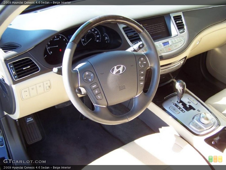 Beige Interior Photo for the 2009 Hyundai Genesis 4.6 Sedan #42899606