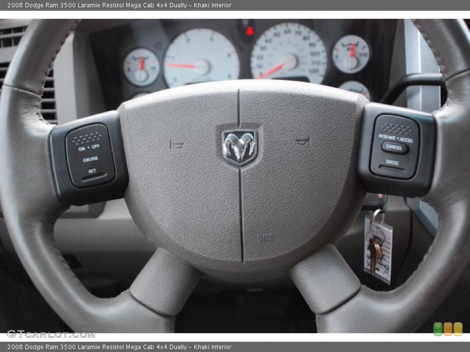 Khaki Interior Steering Wheel for the 2008 Dodge Ram 3500 Laramie Resistol Mega Cab 4x4 Dually #42899661