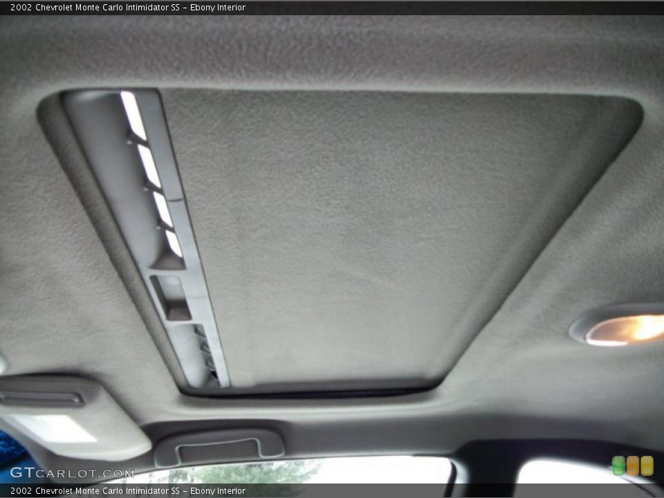 Ebony Interior Sunroof for the 2002 Chevrolet Monte Carlo Intimidator SS #42902345