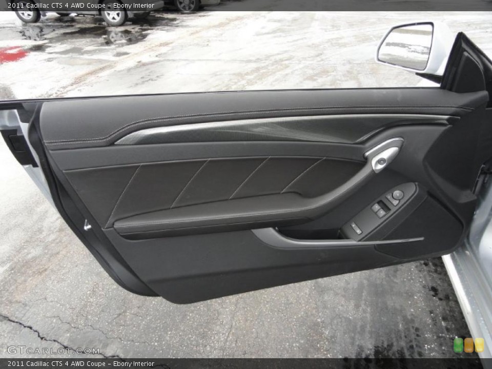 Ebony Interior Door Panel for the 2011 Cadillac CTS 4 AWD Coupe #42911968