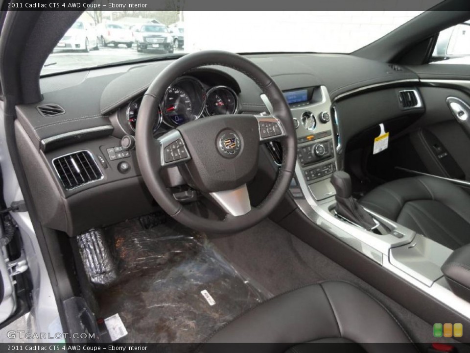 Ebony Interior Prime Interior for the 2011 Cadillac CTS 4 AWD Coupe #42911981