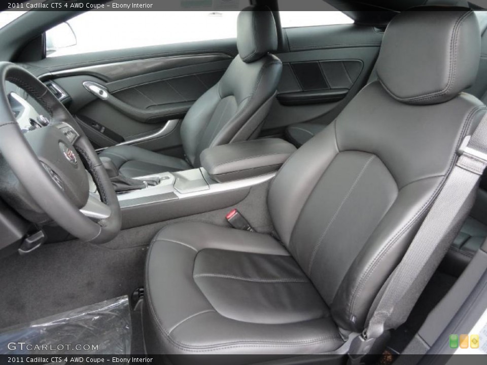 Ebony Interior Photo for the 2011 Cadillac CTS 4 AWD Coupe #42911997