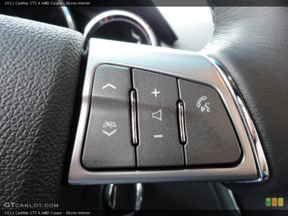 Ebony Interior Controls for the 2011 Cadillac CTS 4 AWD Coupe #42912125