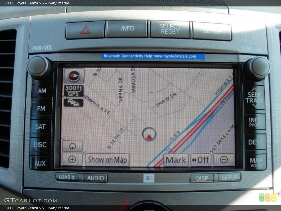 Ivory Interior Navigation for the 2011 Toyota Venza V6 #42918550