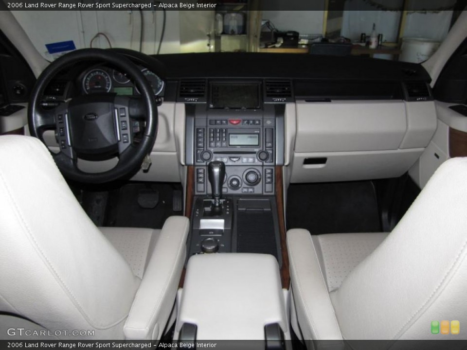 Alpaca Beige Interior Dashboard for the 2006 Land Rover Range Rover Sport Supercharged #42918554