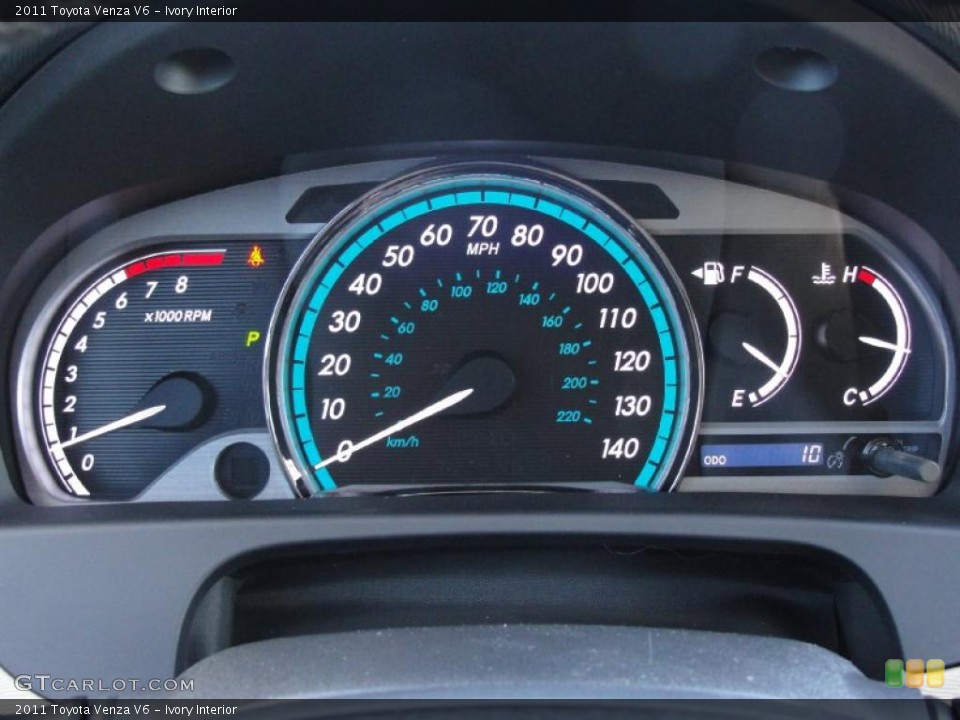 Ivory Interior Gauges for the 2011 Toyota Venza V6 #42918626