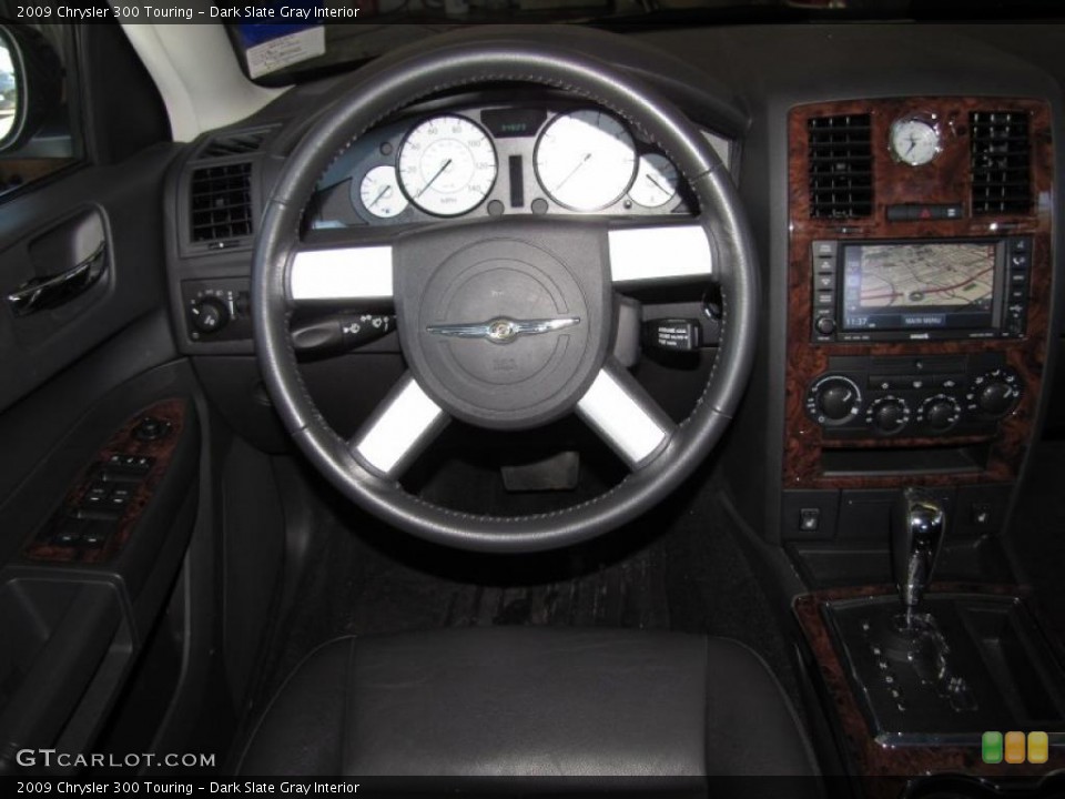 Dark Slate Gray Interior Steering Wheel for the 2009 Chrysler 300 Touring #42919410