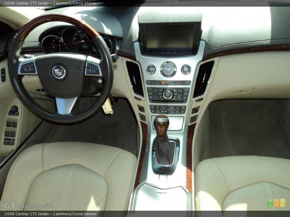 Cashmere/Cocoa Interior Dashboard for the 2008 Cadillac CTS Sedan #42921290