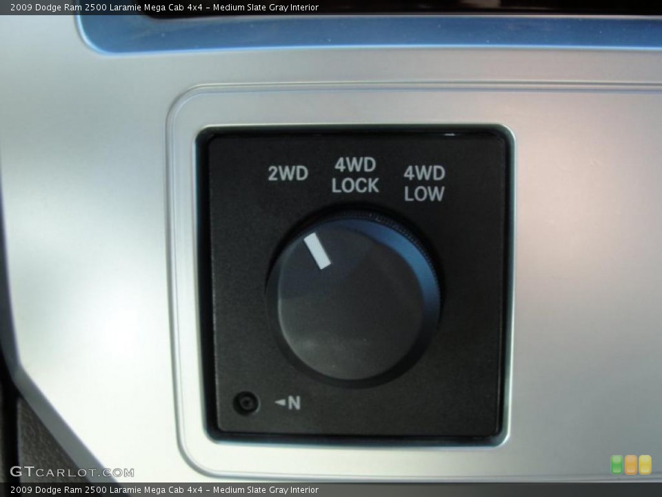 Medium Slate Gray Interior Controls for the 2009 Dodge Ram 2500 Laramie Mega Cab 4x4 #42922378