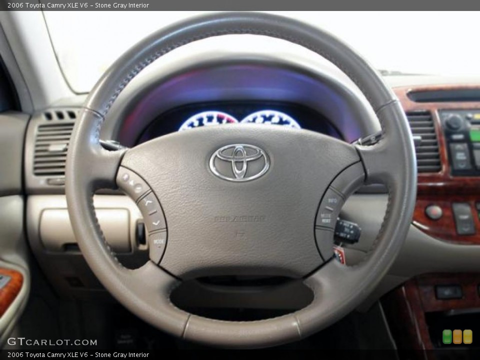Stone Gray Interior Steering Wheel for the 2006 Toyota Camry XLE V6 #42923620