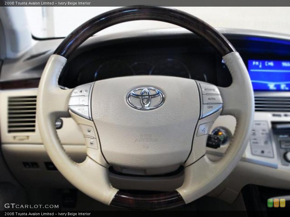 Ivory Beige Interior Steering Wheel for the 2008 Toyota Avalon Limited #42925576