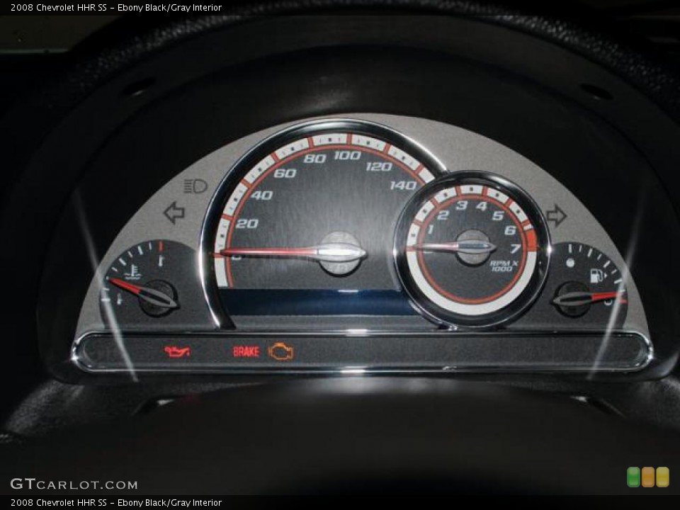 Ebony Black/Gray Interior Gauges for the 2008 Chevrolet HHR SS #42925624