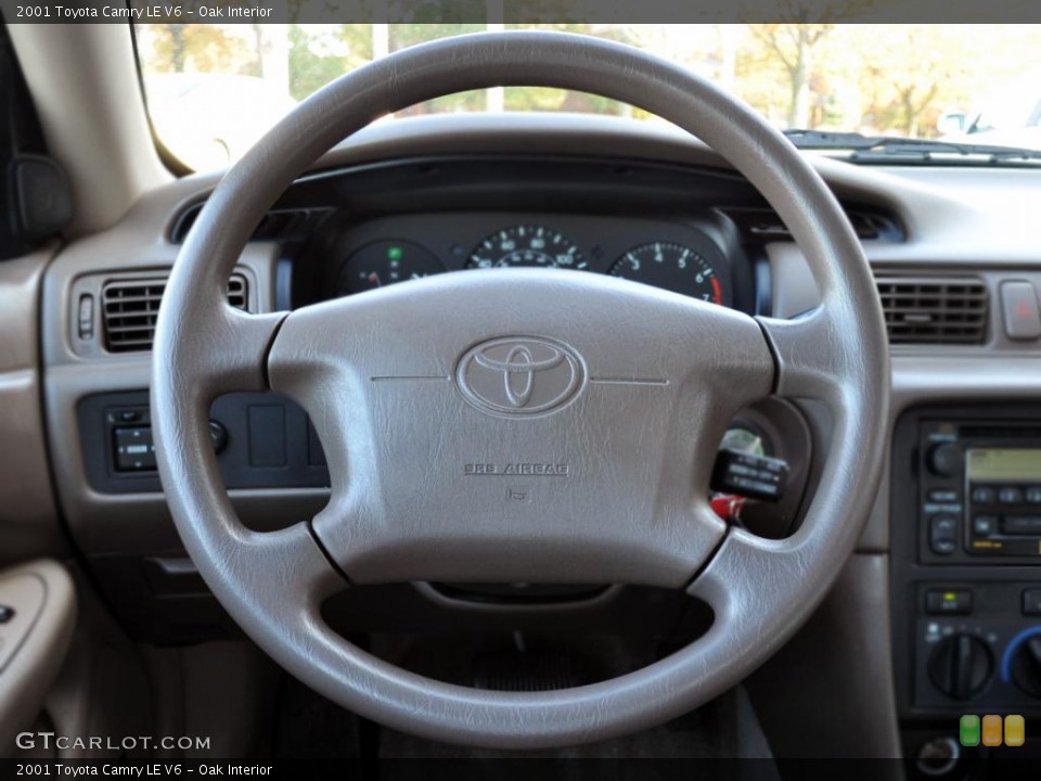 Oak Interior Steering Wheel for the 2001 Toyota Camry LE V6 #42925900