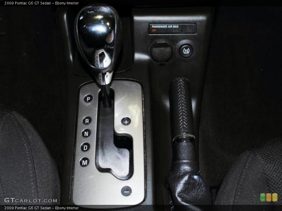 Ebony Interior Transmission for the 2009 Pontiac G6 GT Sedan #42926292