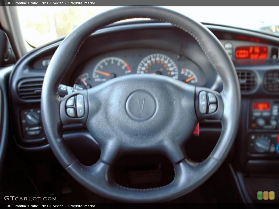 Graphite Interior Steering Wheel for the 2002 Pontiac Grand Prix GT Sedan #42926684