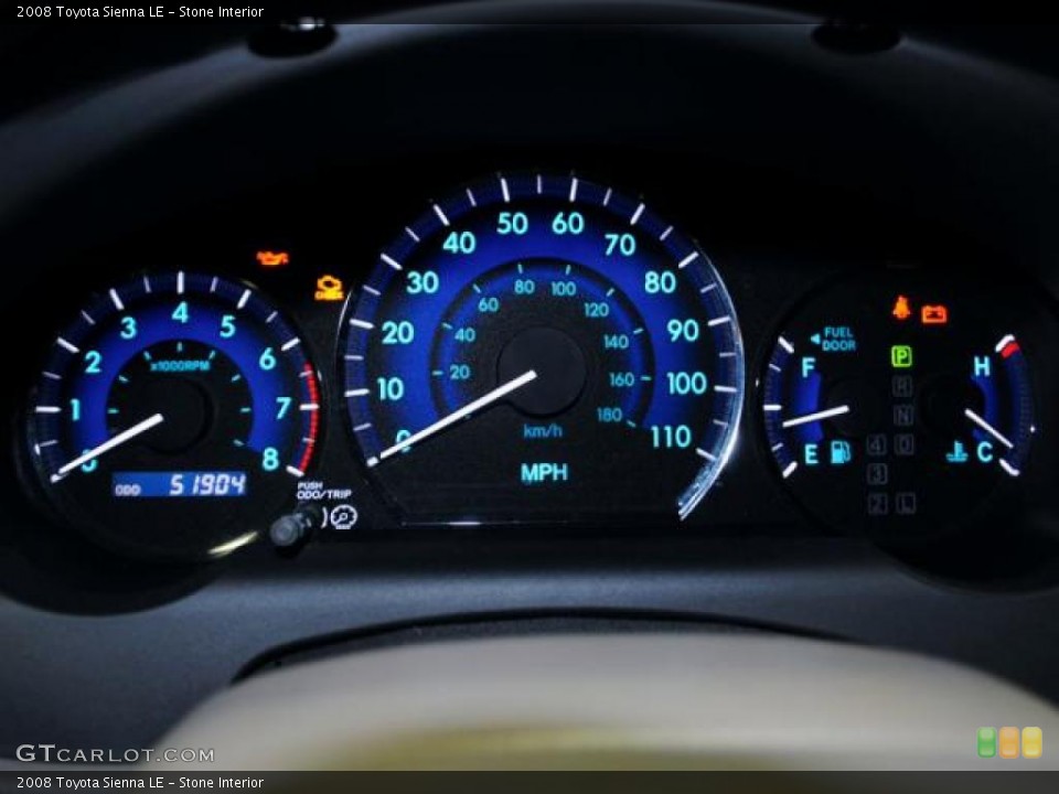 Stone Interior Gauges for the 2008 Toyota Sienna LE #42927036