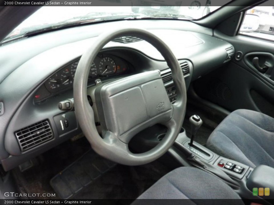 Graphite Interior Prime Interior for the 2000 Chevrolet Cavalier LS Sedan #42929235
