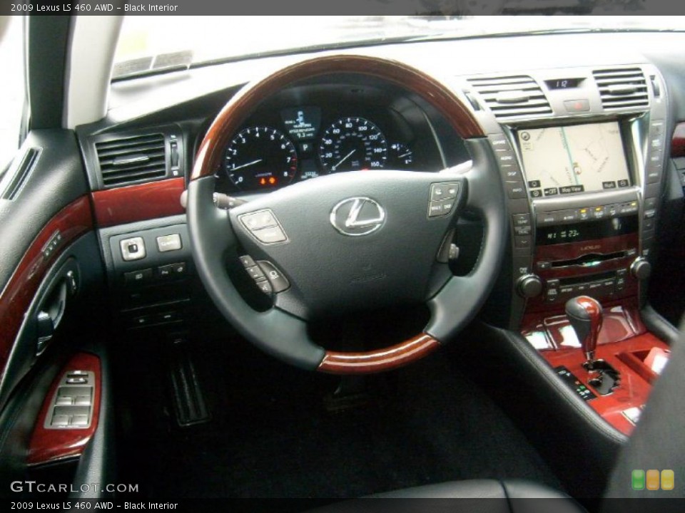 Black Interior Dashboard for the 2009 Lexus LS 460 AWD #42929259