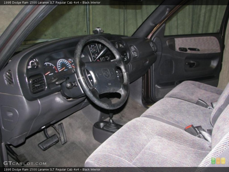 Black Interior Photo for the 1998 Dodge Ram 1500 Laramie SLT Regular Cab 4x4 #42930296