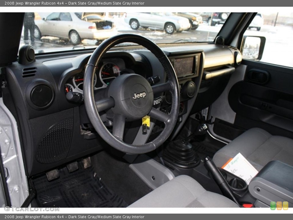 Dark Slate Gray/Medium Slate Gray Interior Prime Interior for the 2008 Jeep Wrangler Rubicon 4x4 #42938139
