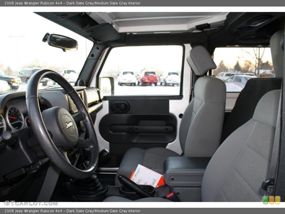 Dark Slate Gray/Medium Slate Gray Interior Photo for the 2008 Jeep Wrangler Rubicon 4x4 #42938159