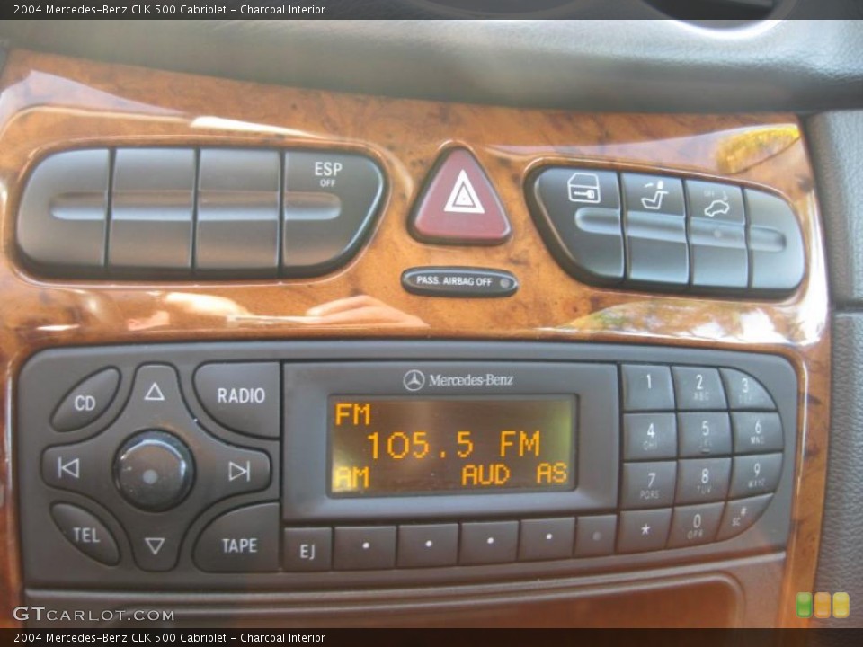 Charcoal Interior Controls for the 2004 Mercedes-Benz CLK 500 Cabriolet #42939251