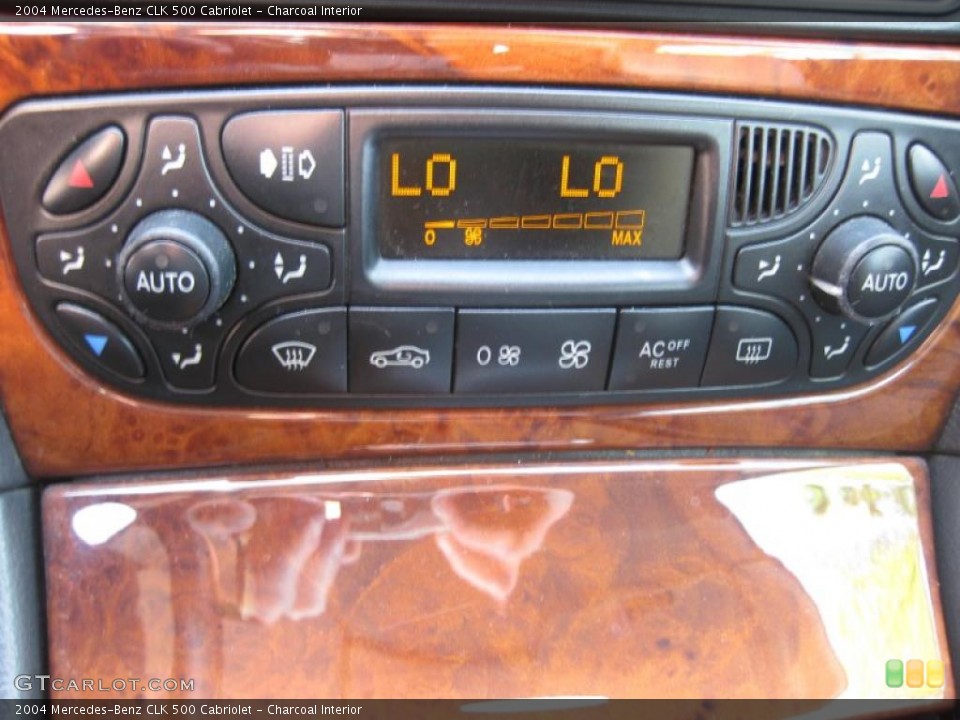 Charcoal Interior Controls for the 2004 Mercedes-Benz CLK 500 Cabriolet #42939299