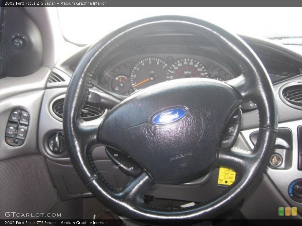 Medium Graphite Interior Steering Wheel for the 2002 Ford Focus ZTS Sedan #42940191