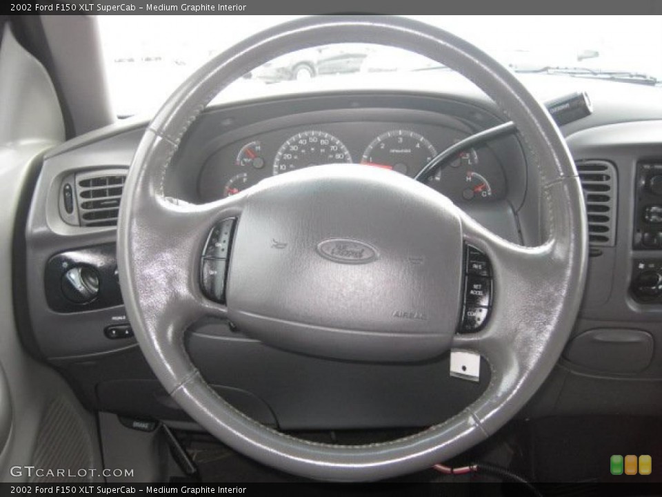 Medium Graphite Interior Steering Wheel for the 2002 Ford F150 XLT SuperCab #42940727