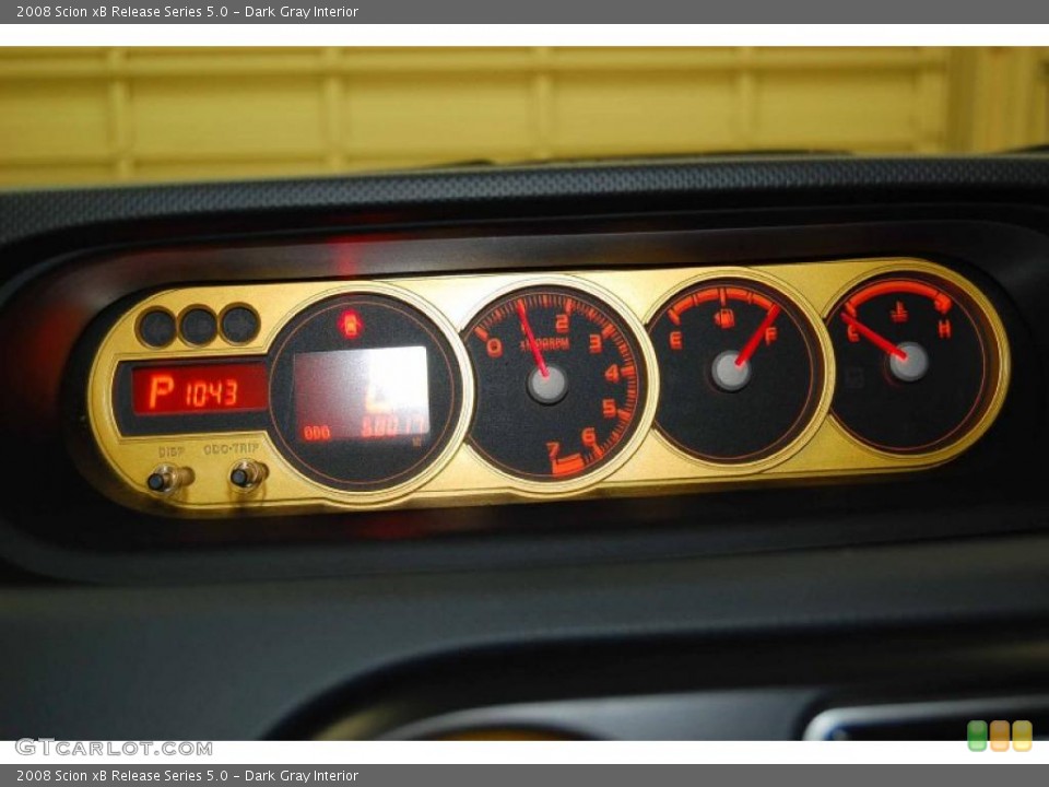 Dark Gray Interior Gauges for the 2008 Scion xB Release Series 5.0 #42941623