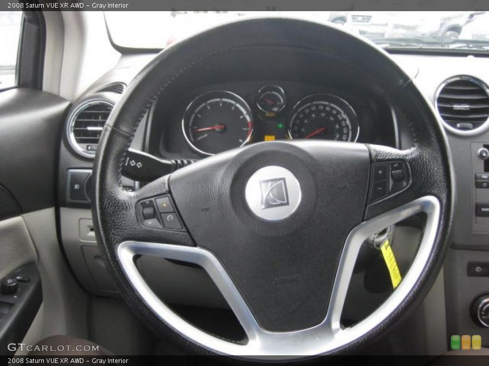 Gray Interior Steering Wheel for the 2008 Saturn VUE XR AWD #42942347