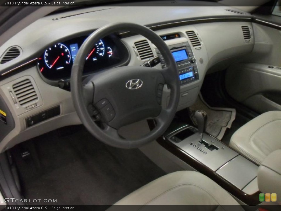 Beige 2010 Hyundai Azera Interiors