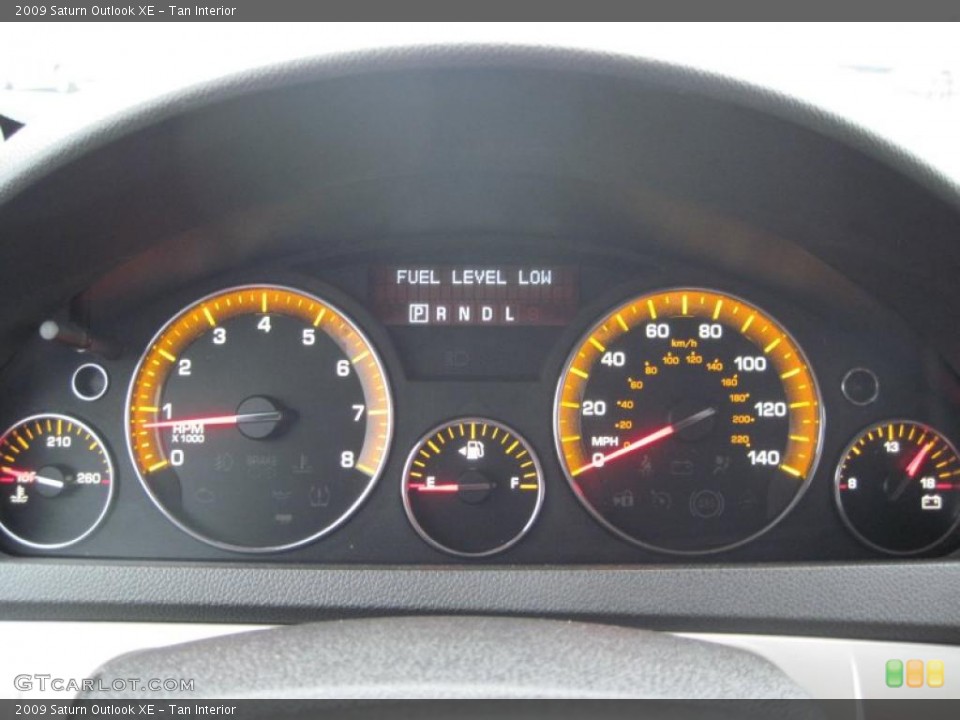 Tan Interior Gauges for the 2009 Saturn Outlook XE #42946863