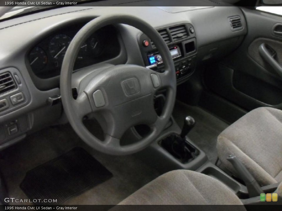Gray Interior Prime Interior for the 1996 Honda Civic LX Sedan #42947195