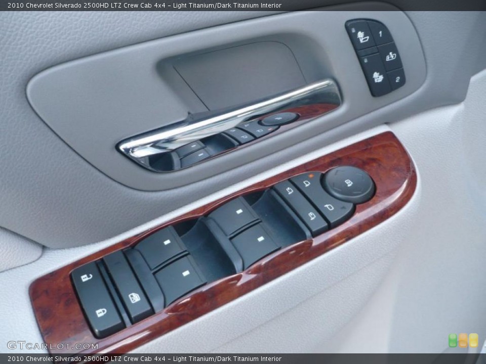 Light Titanium/Dark Titanium Interior Controls for the 2010 Chevrolet Silverado 2500HD LTZ Crew Cab 4x4 #42947243
