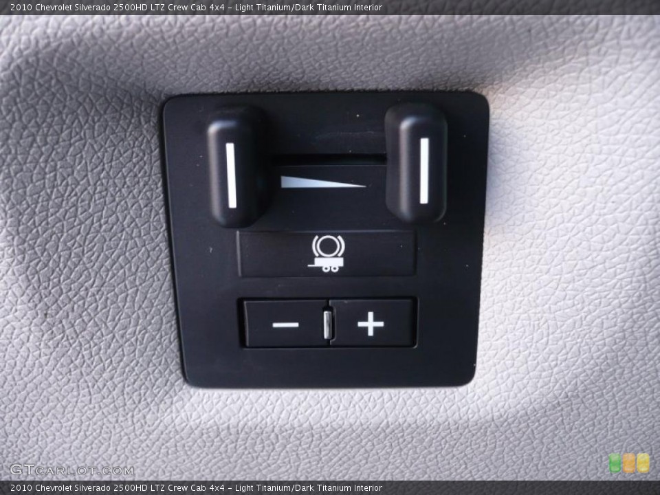 Light Titanium/Dark Titanium Interior Controls for the 2010 Chevrolet Silverado 2500HD LTZ Crew Cab 4x4 #42947267