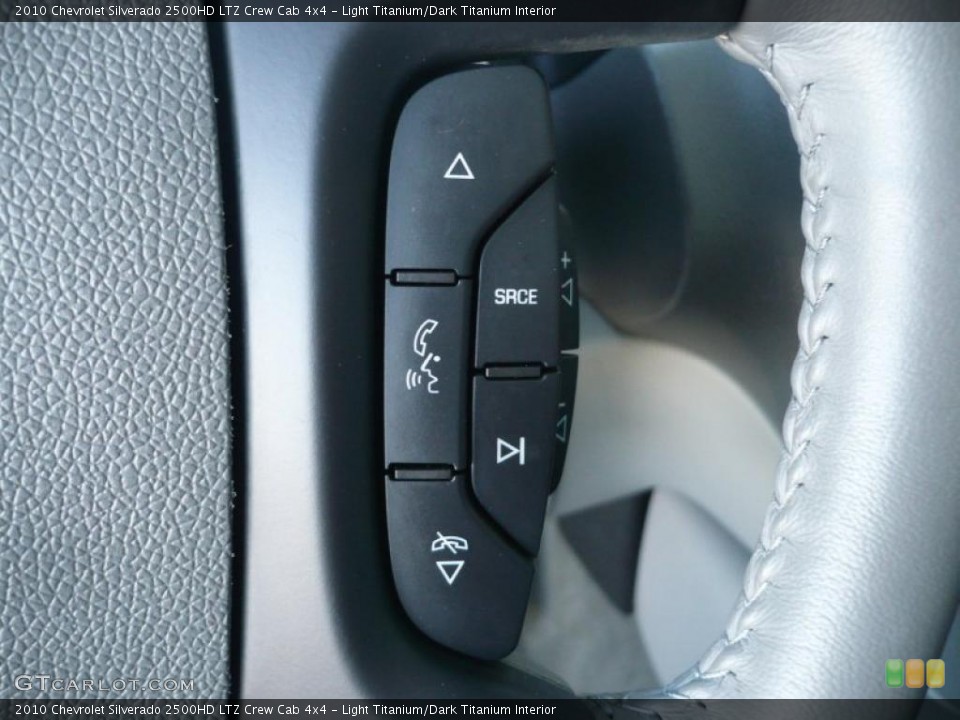 Light Titanium/Dark Titanium Interior Controls for the 2010 Chevrolet Silverado 2500HD LTZ Crew Cab 4x4 #42947303